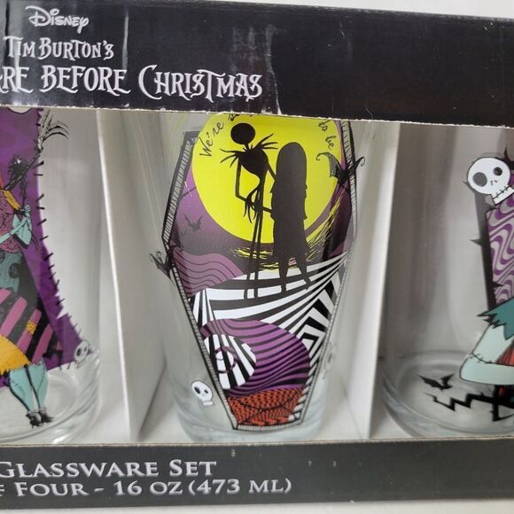 Disney Tim‎ Burton's The Nightmare Before Christmas Glassware Set - Picture 8 of 9